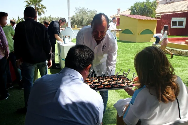 Celebración en jardín