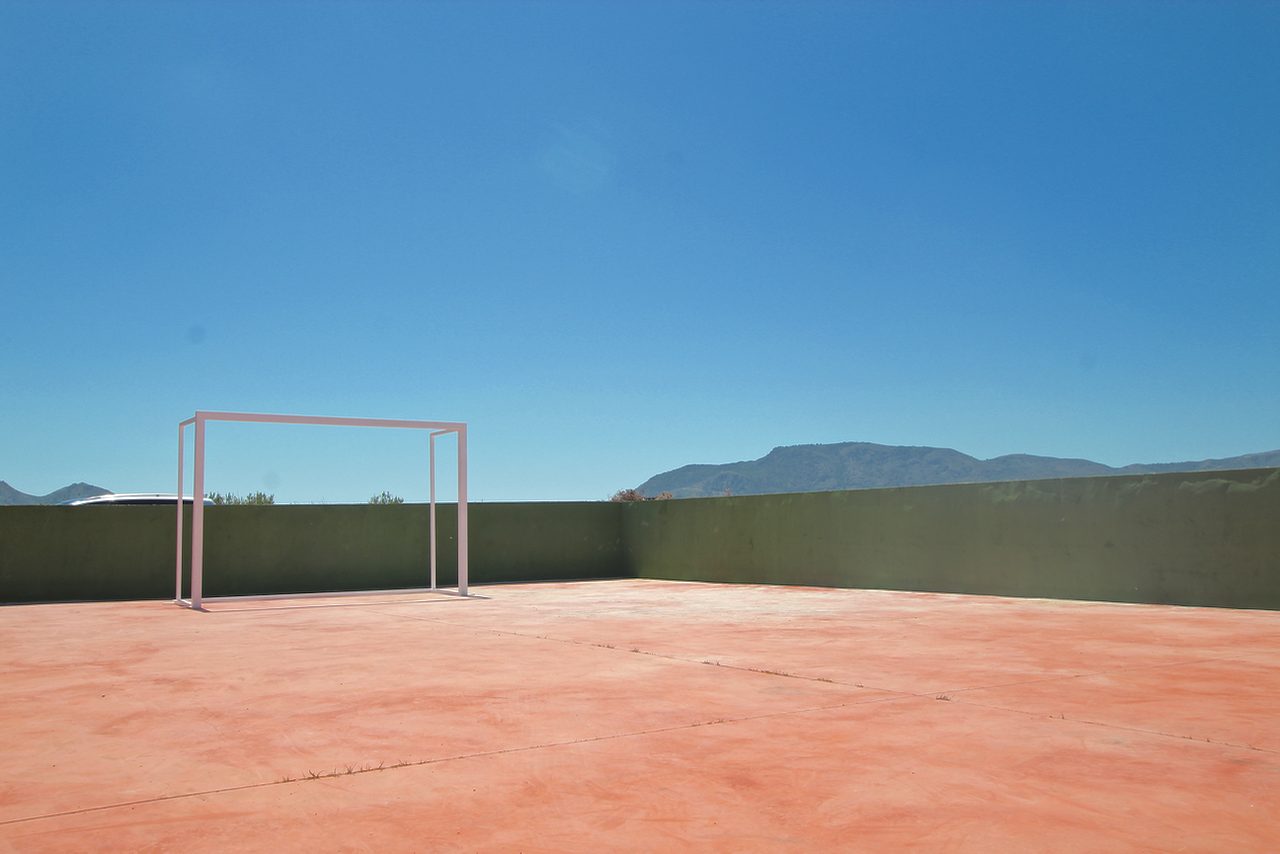 Campo de fútbol de la finca